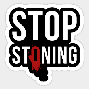 Stop Stoning Brunei - LGBTQ Lesbian Gay Bisexual Transgender Sticker